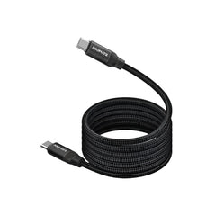 Promate Magnetic Fast Charger Cable, Type-C to Type-C, 1.2Mm, 60Watts, Black - SPRINGY BLK