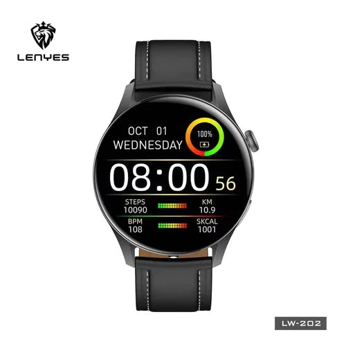 Lenyes Smart Watch 5.2Inch, Wireless Calling 3-10 Days, Black - LW-229