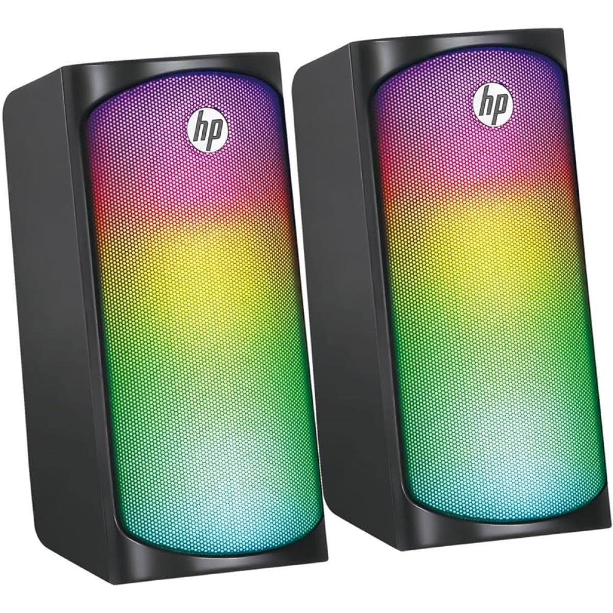 HP RGB Bluetooth Multimedia Speaker, Black - DHE-6004S