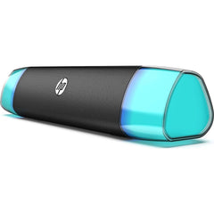 HP Speaker Bar Wired Bluetooth Multimedia, Black / Blue - DHE-6010