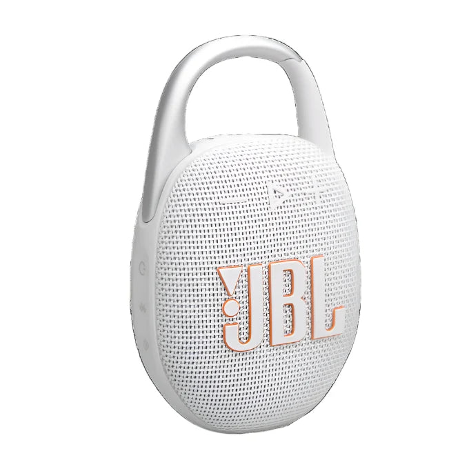 JBL Clip 5 Portable Speaker, 10Watts, White - JBLCLIP5WHT