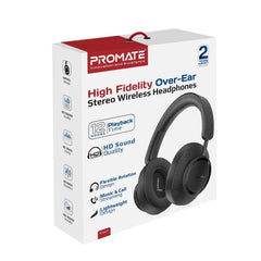Promate Takt Fidelity Ear Stereo Wireless Headphones, Black - TAKT BLK