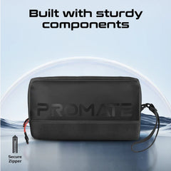 Promate Vali Light Weight, Organizer Pouch, Black - VALI BLK