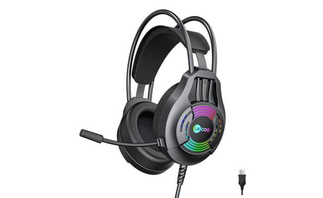 Lecoo HT406 Wired Gaming Headset USB Black