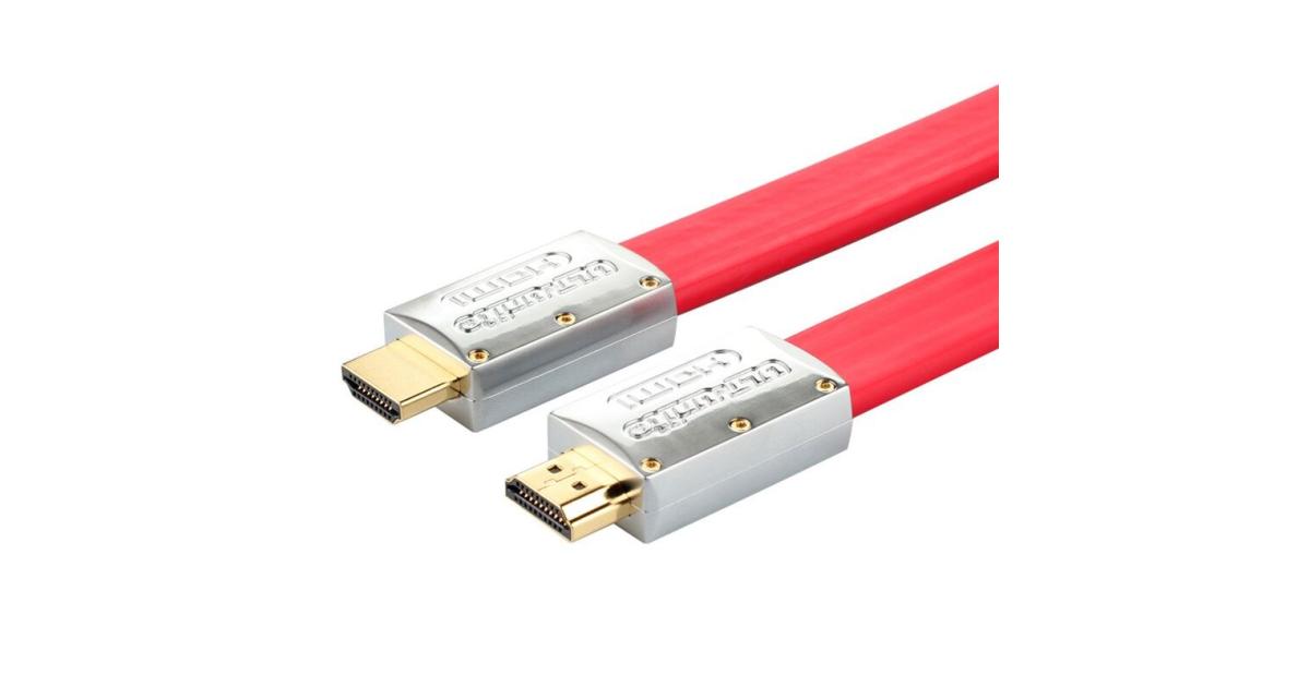 ULT-unite 4Kx2K UltraHD 2.0 Gold-plated HDMI to HDMI Flat Cable-20m (Red)