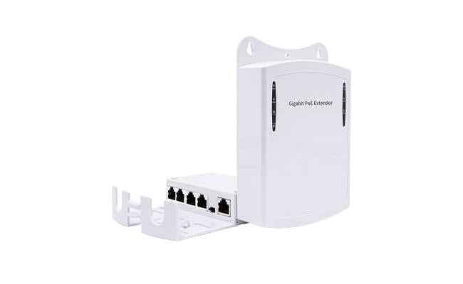 Outdoor Waterproof Hx Fspoe104/g 4 Port Gigabit Poe Extender 30w