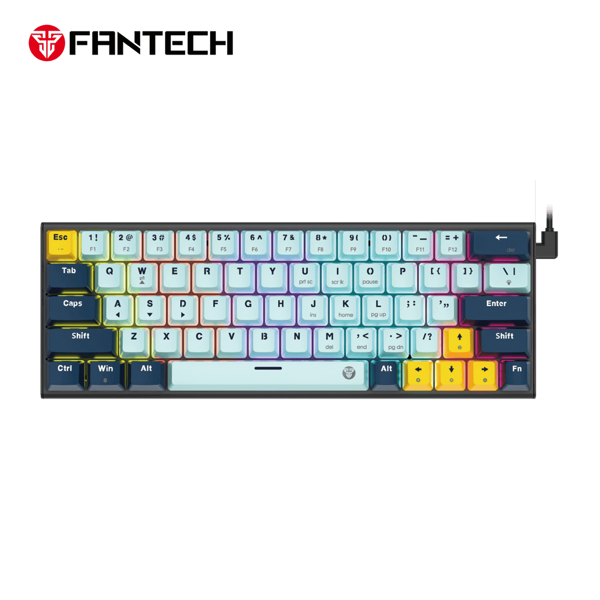 FANTECH ATOM63 MK874V2 MECHANICAL GAMING KEYBOARD – MIZU SERIES SKY BLUE