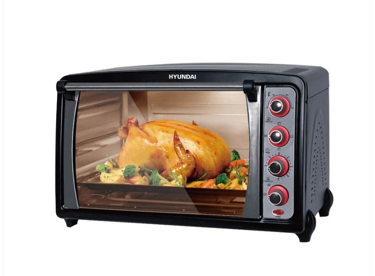 Hyundai electric oven 70 liters - black