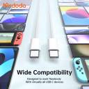 Mcdodo CA‑569 – 60W USB‑C to USB‑C Cable, 1m Nylon Braid, PD Fast Charging & Data Sync, Compatible with Laptops, Tablets, Smartphones, Earbuds, Smartwatches - 18 Months Warranty