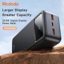 Mcdodo MC-424 - 30000mAh Power Bank, 22.5W Fast Charging, VOOC/PPS/PD/QC/SCP Support, Dual USB + USB‑C, LED Digital Display, Outdoor Portable Station - 18 Months Warranty