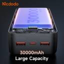 Mcdodo MC-424 - 30000mAh Power Bank, 22.5W Fast Charging, VOOC/PPS/PD/QC/SCP Support, Dual USB + USB‑C, LED Digital Display, Outdoor Portable Station - 18 Months Warranty