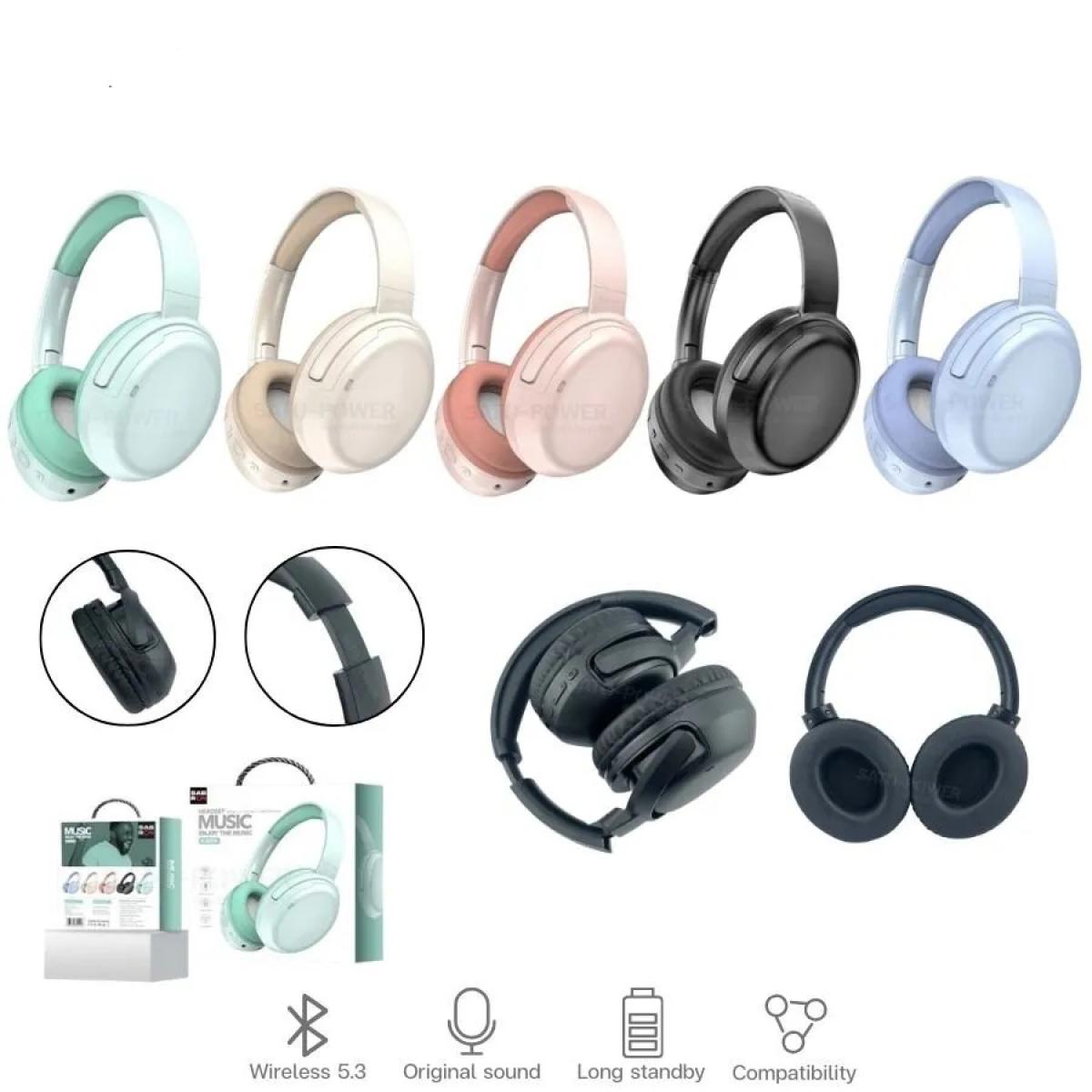 Gds Headset MZ Stereo Music C - 2370 - Wireless - Bluetooth V5.3 Headphone - BL