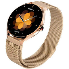 Hifuture Aura 2 Woman Bluetooth 5.3 Smart Watch, 1.32" Amoled Display, Ip68 Waterproof, 270mah Battery, Provides Up To 7 Days, Over 100 Sports Modes, Heart Rate & Sleep Monitoring Rose Gold
