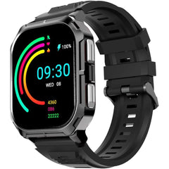HiFuture ULTRA 3 Bluetooth Calling Smart Watch, 2.0-inch IPS Display, IP68 Waterproof, 24/7 True heart rate & Blood oxygen sensor (the fifth generation), Up to 7 days daily use, 100+ Sports Mode - Black