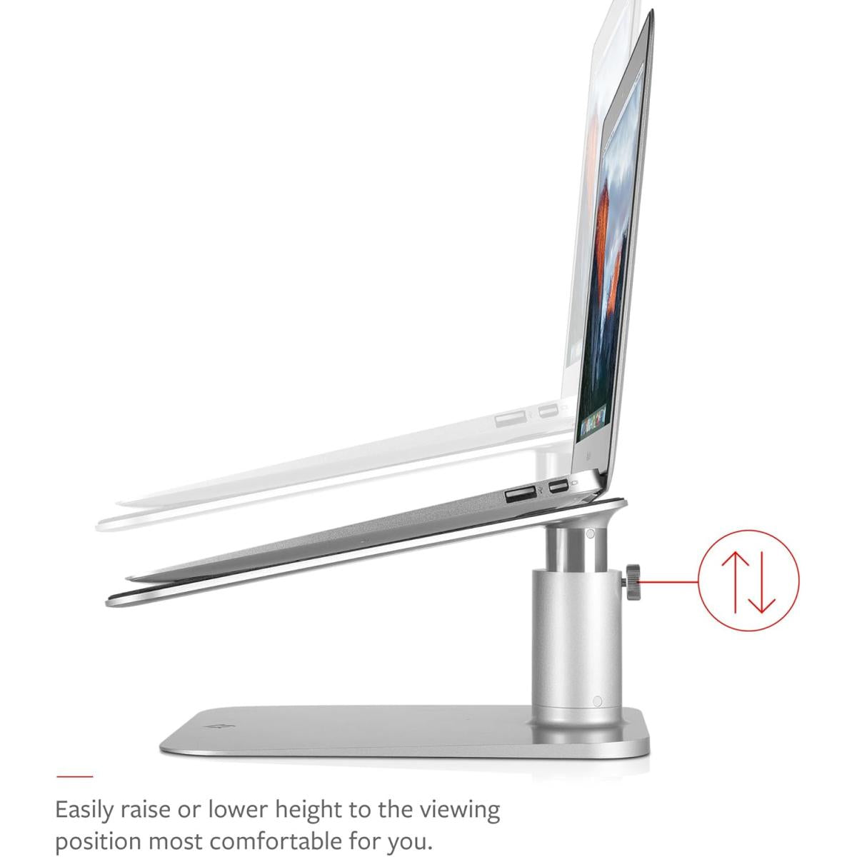 Twelve South Hirise for Laptops And Macbooks, Ergonomic, Height, Adjustable Stand Silver
