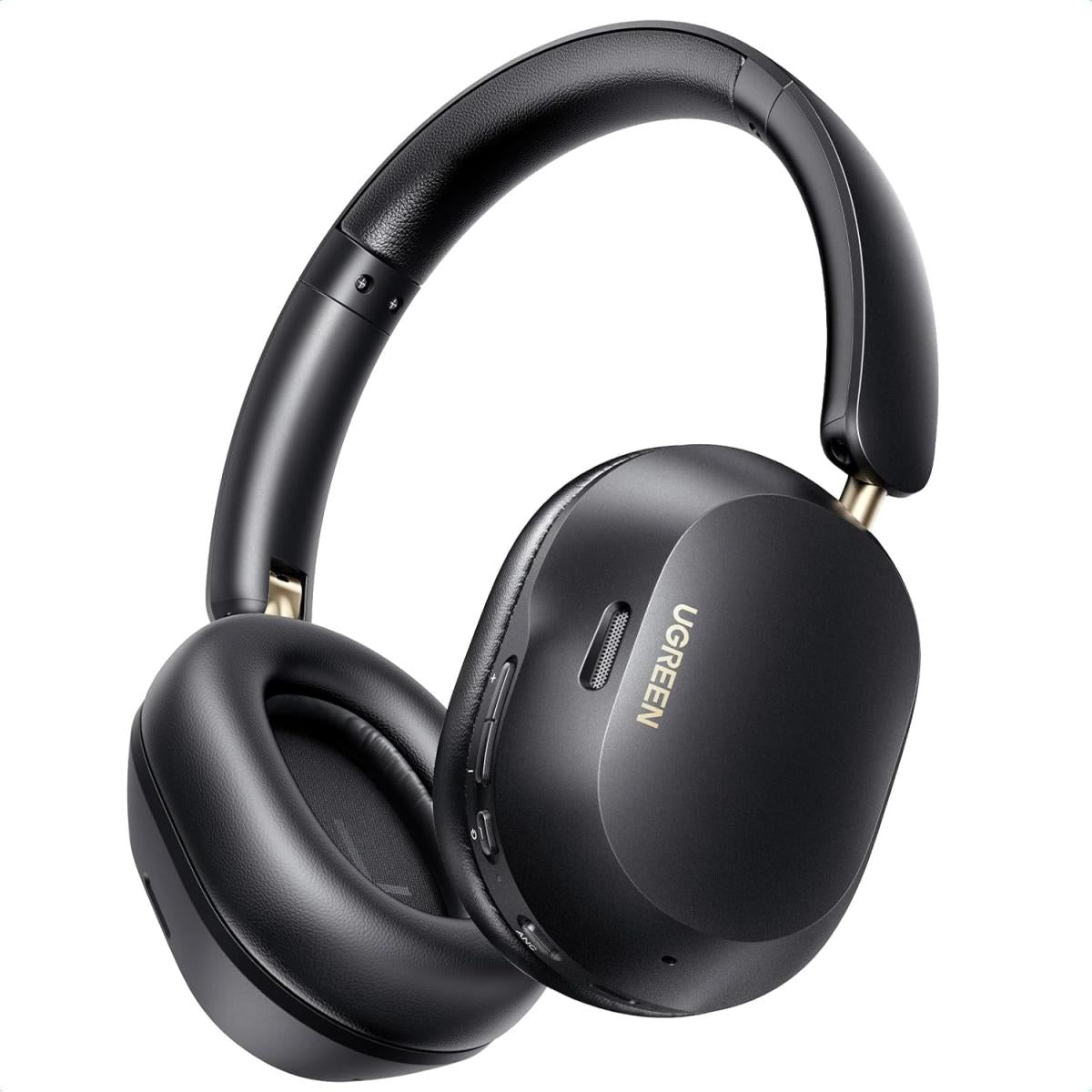 Ugreen Hitune Max5c Bluetooth Headphones Over Ear With Adaptive Aive Noise Cancellation, Bt 5.4, Spatial Sound, Hi Res Sound, Eq In App, 75h Battery, Comfortable Hold, Dual Conneion Black - CompuMe