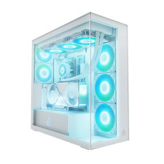 Arctic Xtender VG White Clear Glass Premium E-ATX PC Gaming Case