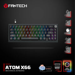 Fantech MK614 ATOM X66 Silicon Gasket Mechanical Gaming Keyboard