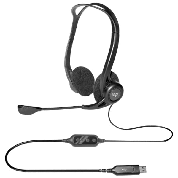 Logitech headset for computer setup