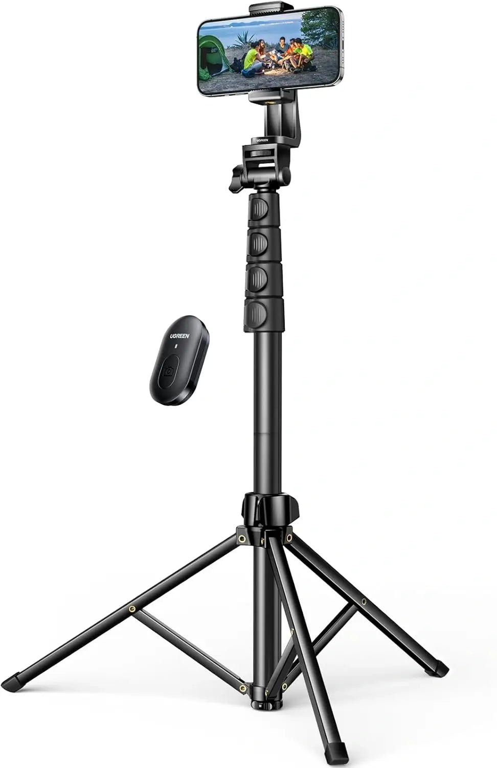 Ugreen 15609 70 Inch Aluminum Phone Tripod With Bluetooth Remote