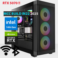 MCC IN22-25 - MIDAS Gaming PC Build || Intel Core i7-14700KF 20-Core - GeForce RTX 5070 12GB GDDR7 Graphics Card