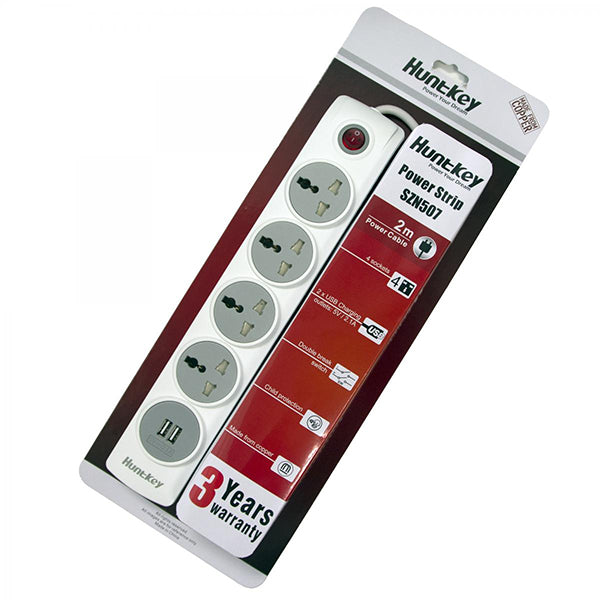 Huntkey SZN507 SSZ507 4port + 2usb Port Power Strip