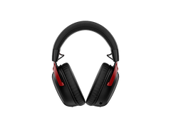 HyperX Cloud III S Wireless Gaming Headset (2.4GHz, Bluetooth), DTS:X Spatial Virtual 3D Surround Sound Spatial Audio3 Battery Life up to 120 Hours 2.4GHz / 200 Hours Bluetooth, Detachable Mic Multi-Platform– Black & Red