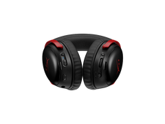 HyperX Cloud III S Wireless Gaming Headset (2.4GHz, Bluetooth), DTS:X Spatial Virtual 3D Surround Sound Spatial Audio3 Battery Life up to 120 Hours 2.4GHz / 200 Hours Bluetooth, Detachable Mic Multi-Platform– Black & Red
