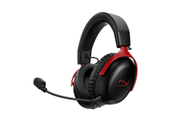 HyperX Cloud III S Wireless Gaming Headset (2.4GHz, Bluetooth), DTS:X Spatial Virtual 3D Surround Sound Spatial Audio3 Battery Life up to 120 Hours 2.4GHz / 200 Hours Bluetooth, Detachable Mic Multi-Platform– Black & Red