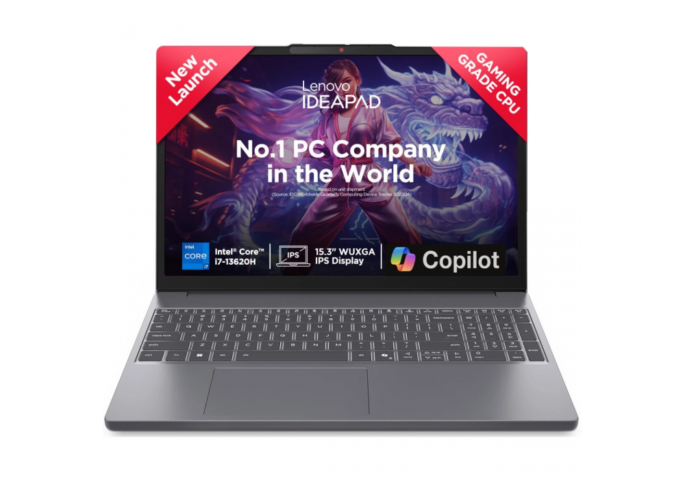 Laptop Lenovo IdeaPad Slim 3, 13th Gen Intel Core i7-13620H, 16GB DDR5, 512GB SSD, 15.3" WUXGA 300 Nits, Ar/En Keyboard, Thin & Light Laptop