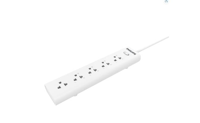 Philips Power Strip 5 Ac Outlet With Overload Proteion, 3m Eu Philips Power Strip 5 Ac Outlet With Overload Proteion, 3m Eu