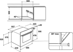 Ifw 5841 Jp Ix 60 Electric Oven 71L