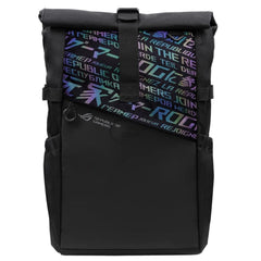 ASUS ROG BP4701 Gaming Laptop Backpack with Holographic Cybertext Printing, Roll Up Design, Suitable for up to 17 inch Laptop (Black) | ROG BP4701 |