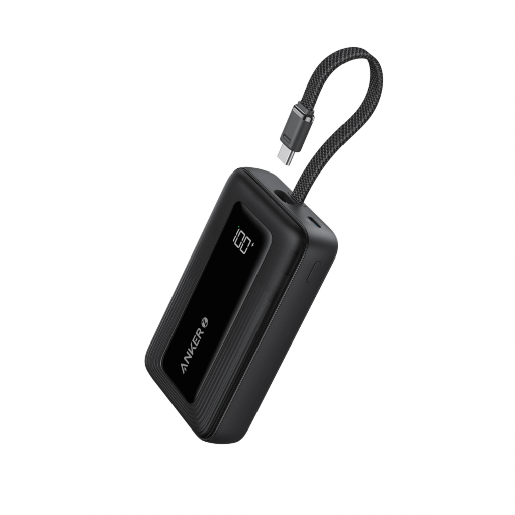 Anker Power Bank (10K, 30W, Built-In USB-C Cable) Zolo