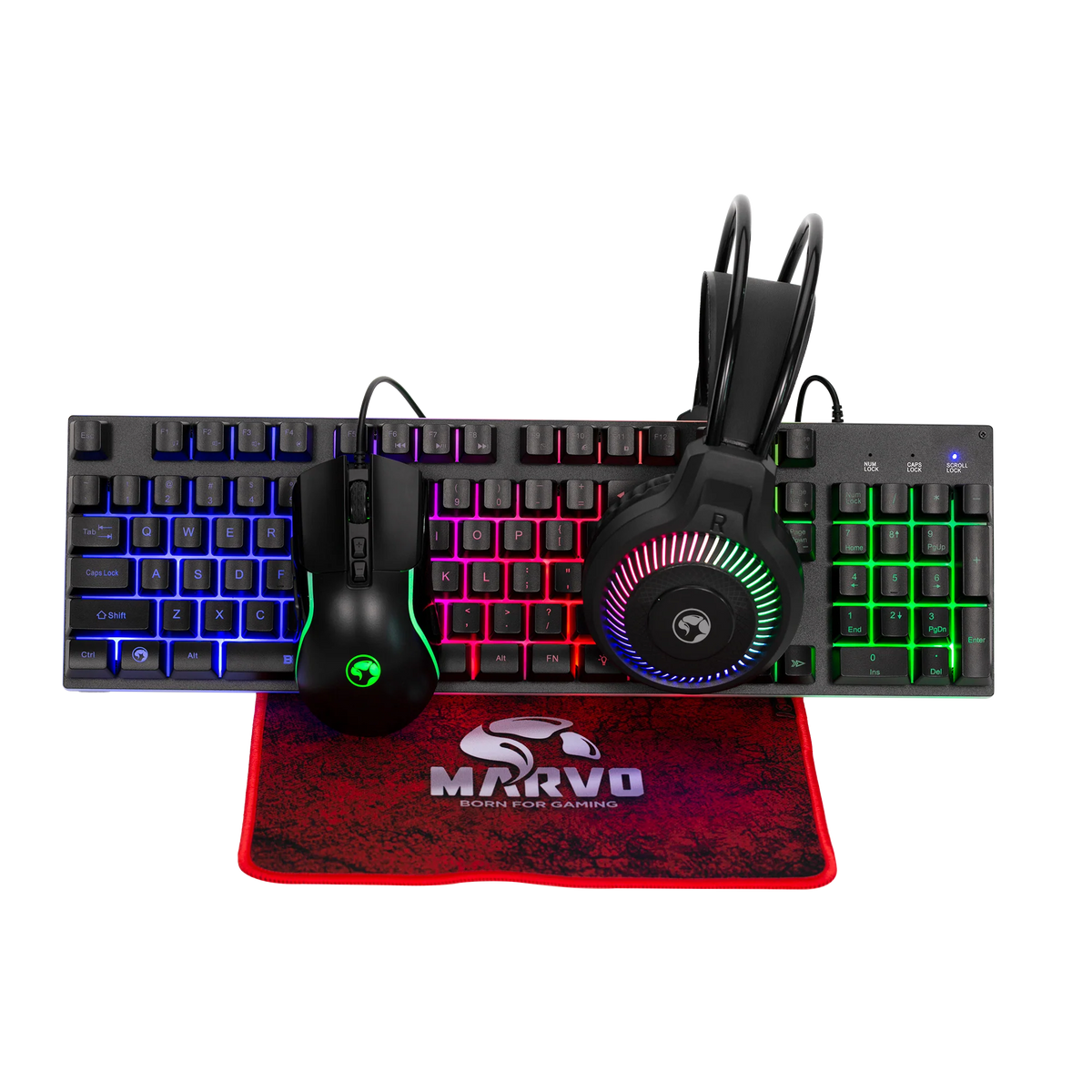MARVO Gaming COMBO Loot 40 CM416 4in1 - Keyboard, Headset, Mouse, Mousepad