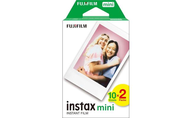 Fujifilm Instax Mini Instant Film Twin Pack (white) 20 Sheet