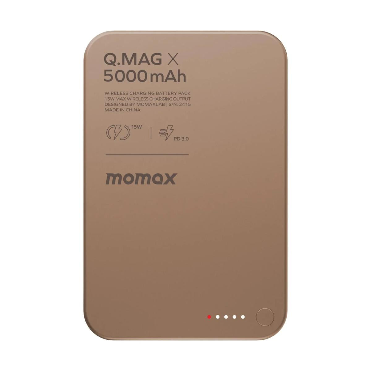 Momax X 5000mah wireless power bank for device charging