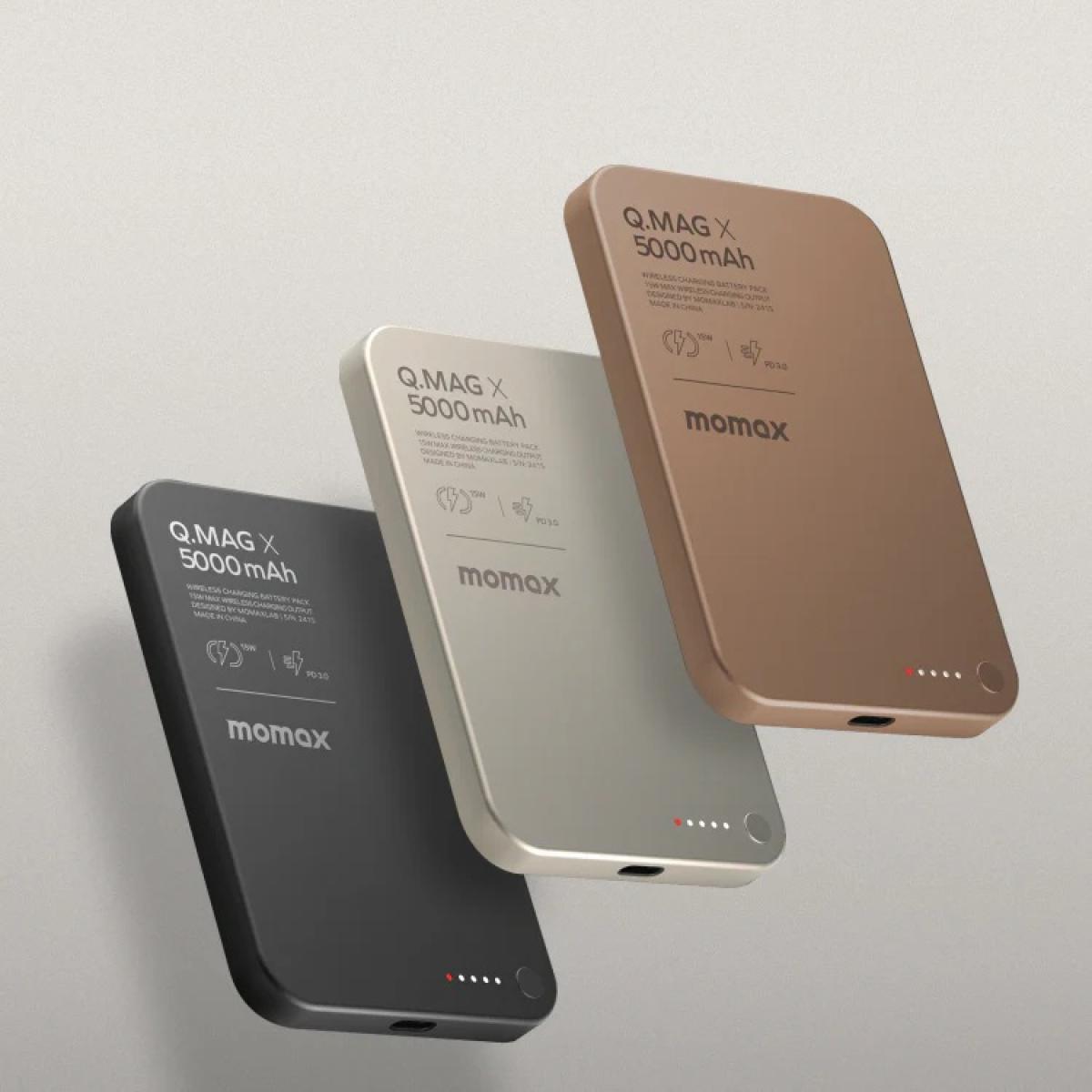 Momax X 5000mah wireless power bank for device charging