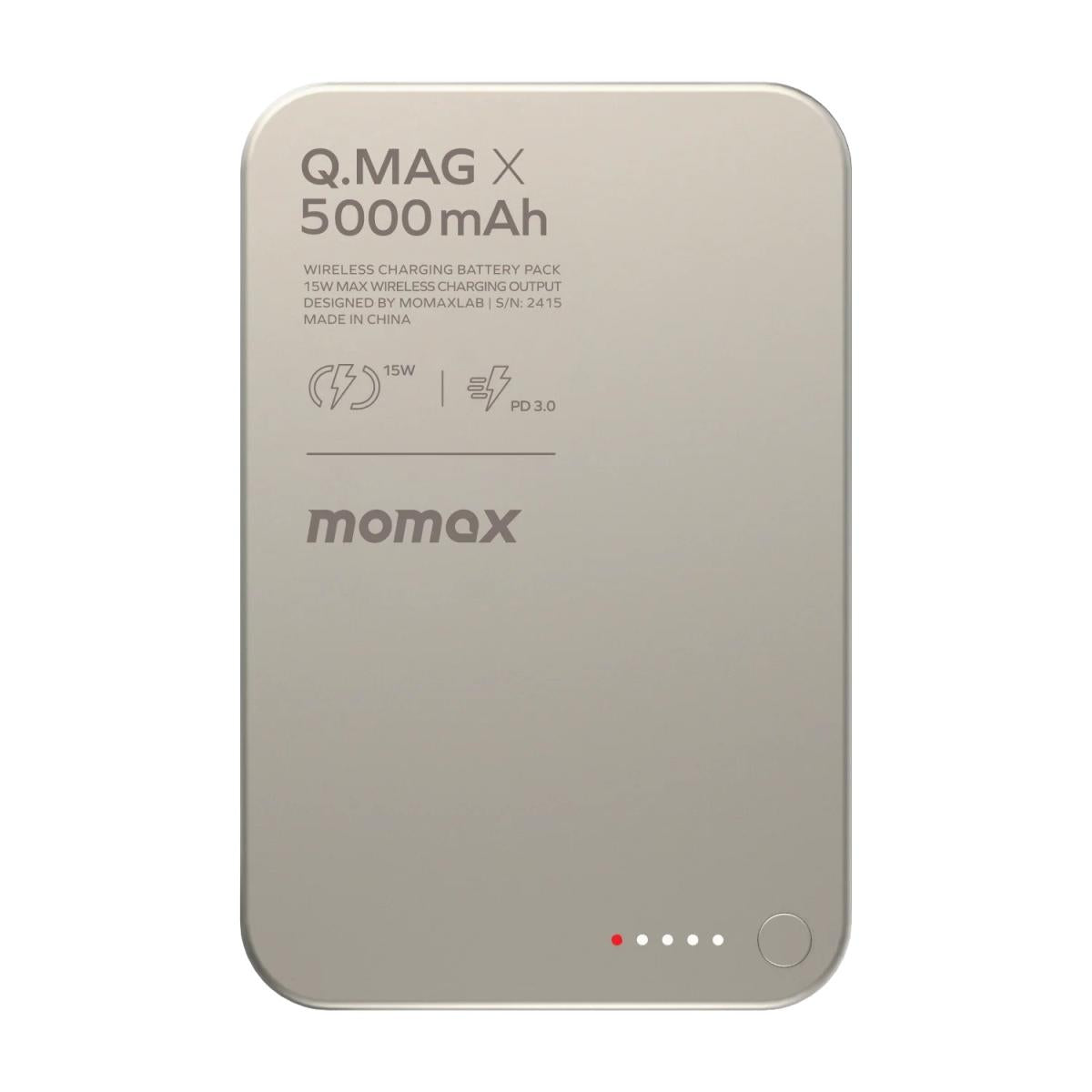 Momax wireless power bank for device charging
