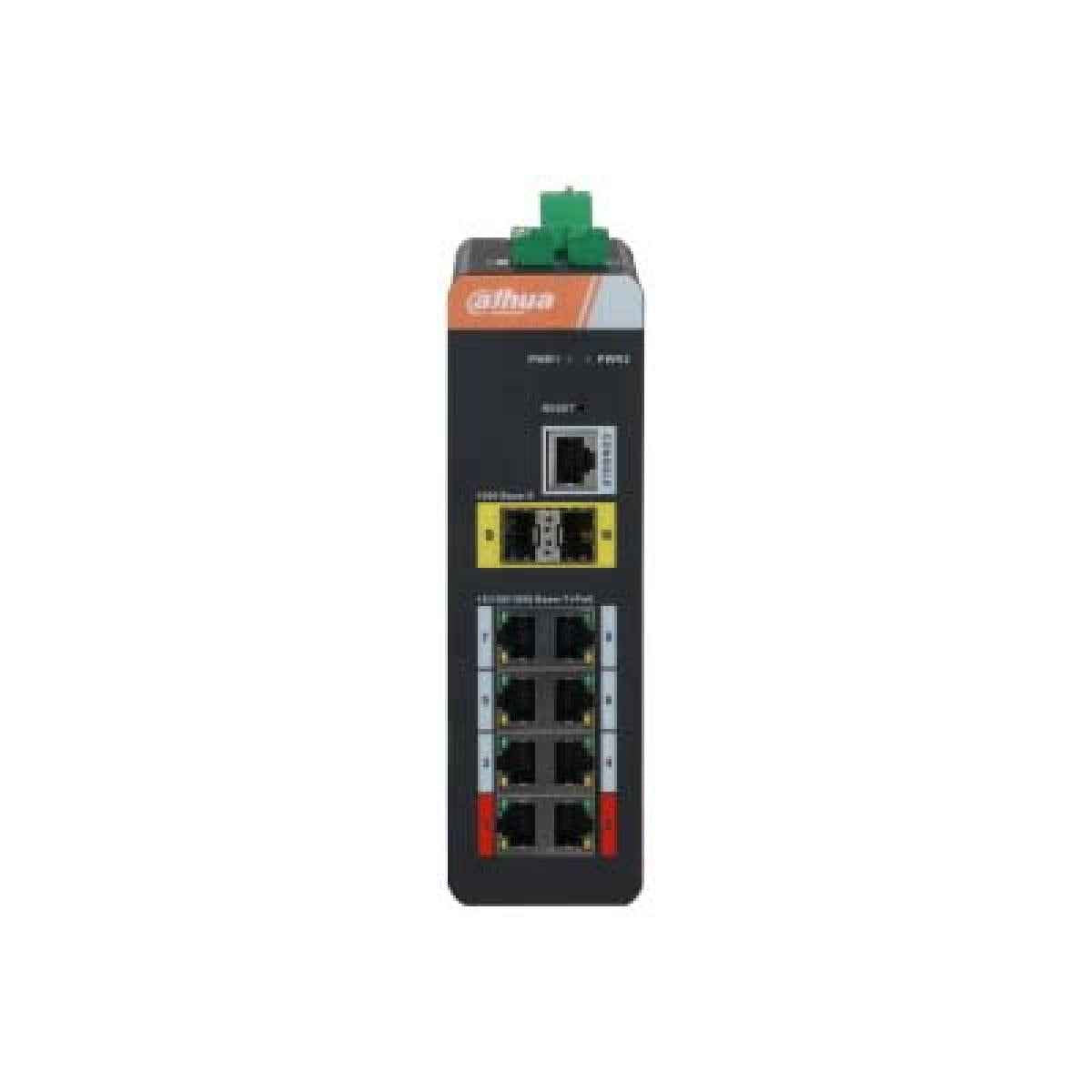 Dahua IS4210-8GT-120 10-Port Managed Industrial Gigabit Switch with 8-Port PoE Dahua IS4210-8GT-120 10-Port Managed Industrial Gigabit Switch with 8-Port PoE