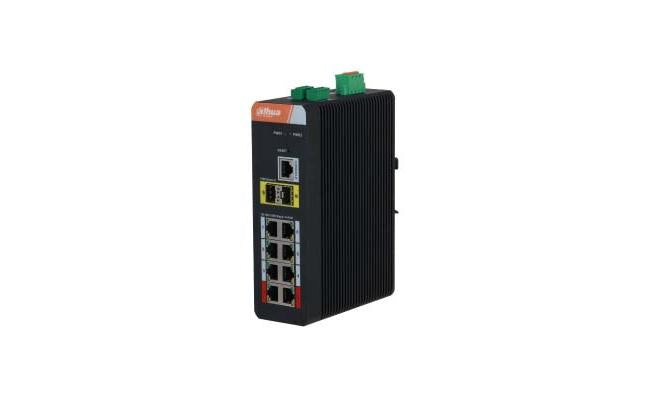 Dahua IS4210 8gt 120 10 Port Managed Industrial Gigabit Switch with 8 Port PoE with network switch