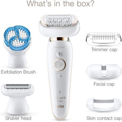 Braun Woman's Braun Silk-épil Series Epilator, 179Gr, White - SES9-060 3D