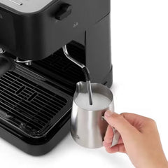 Delonghi 15 Bar Pressure. Stainless Steel Steam Lever. Cup Height Between 80-110 Mm.Compac - EC235.BK