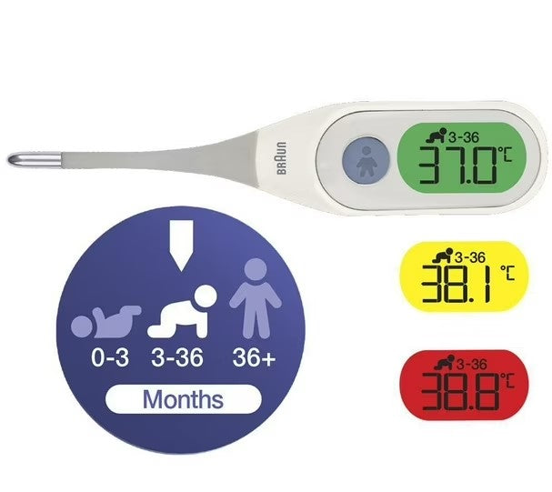 Braun Thermometer, Age precision Technology, White - PRT 2000