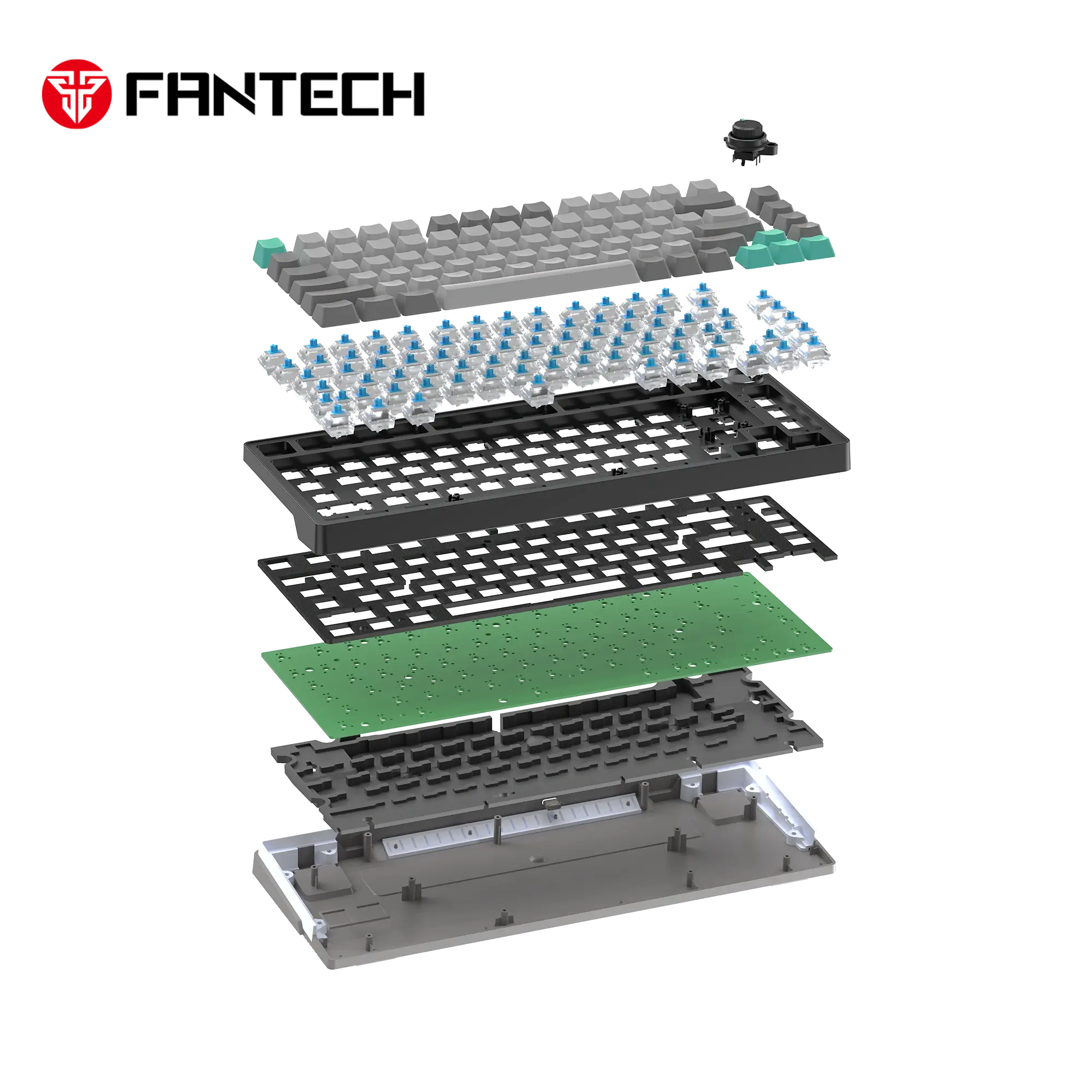 Fantech Atom Pro83 Mk913 Wireless Mechanical Gaming Keyboard – Tri Mode Connection – Stellar Edition Mercury Fantech Atom Pro83 Mk913 Wireless Mechanical Gaming Keyboard – Tri Mode Connection – Stellar Edition Mercury