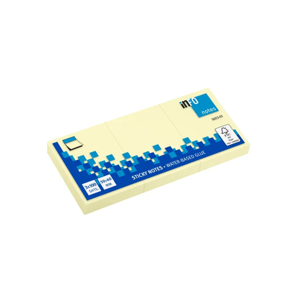 Info Sticky Notes 1.5*2 Yellow
