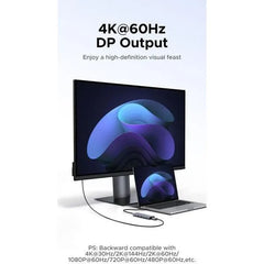 Ugreen 75586 Usb C To 6 In 1 Multiport Adapter Displayport Dp 4k60hz 100w Usb C Pd