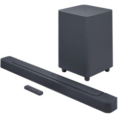 JBL Bar 500 5.1-Channel Soundbar with Wireless Subwoofer, Multibeam and Dolby Atmos Theatre-Quality 3D Surround Sound, PureVoice Technology, 590W Output Power, Built-In WiFi - Black