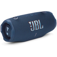 JBL Charge 6 - Portable Waterproof & Drop-Proof Bluetooth Speaker, Bold Pro Sound with AI Sound Boost, 28Hrs of Playtime, Built-in power bank & Comes with a Sturdy/Removable Carrying Strap - Blue
