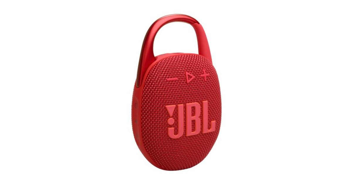 JBL Clip 5 Portable Bluetooth Speaker - Red